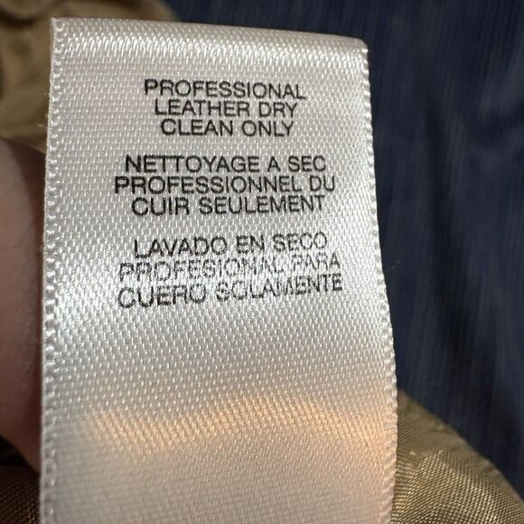 Michael Kors Suede Jacket Women L Tan Boho Moto Cropped Fall Layer Westerncore - Picture 7 of 10